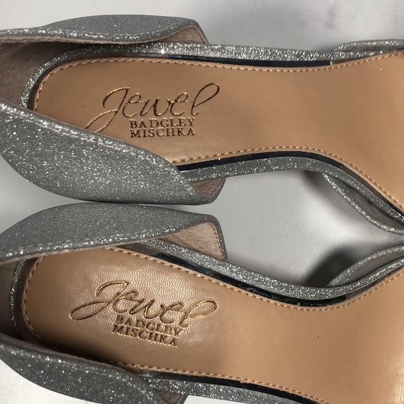 JEWEL BADGLEY MISCHKA--Avalon Glitter d'Orsay Pumps, Size 7.5M - Picture 2 of 10